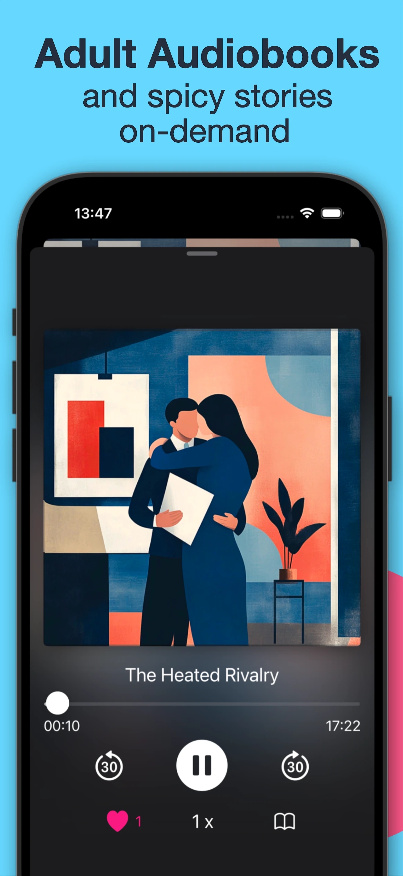 Screenshot: Adult Audiobooks and spicy stories on demand